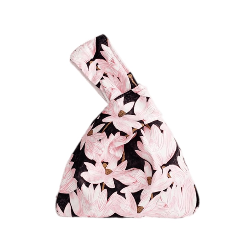 ●no content.● 221. Flower Knot Bag (3色) Knot Bag Wrist Bag - Lotus Pattern – Pick Packs