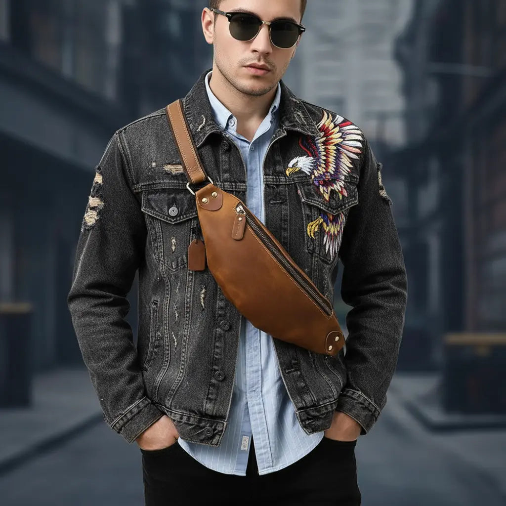 Personalized Leather Sling 