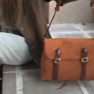 Retro Suede Messenger